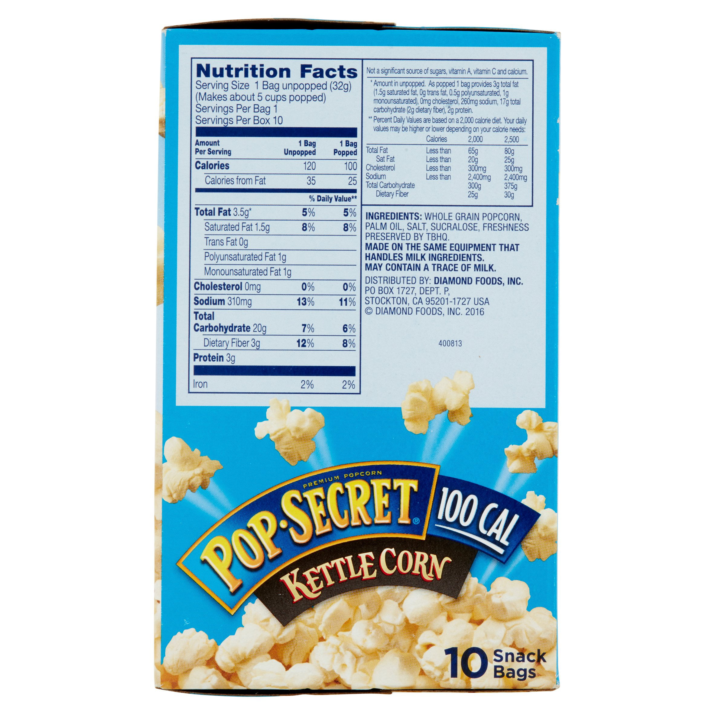 Pop Secret Popcorn Labeling