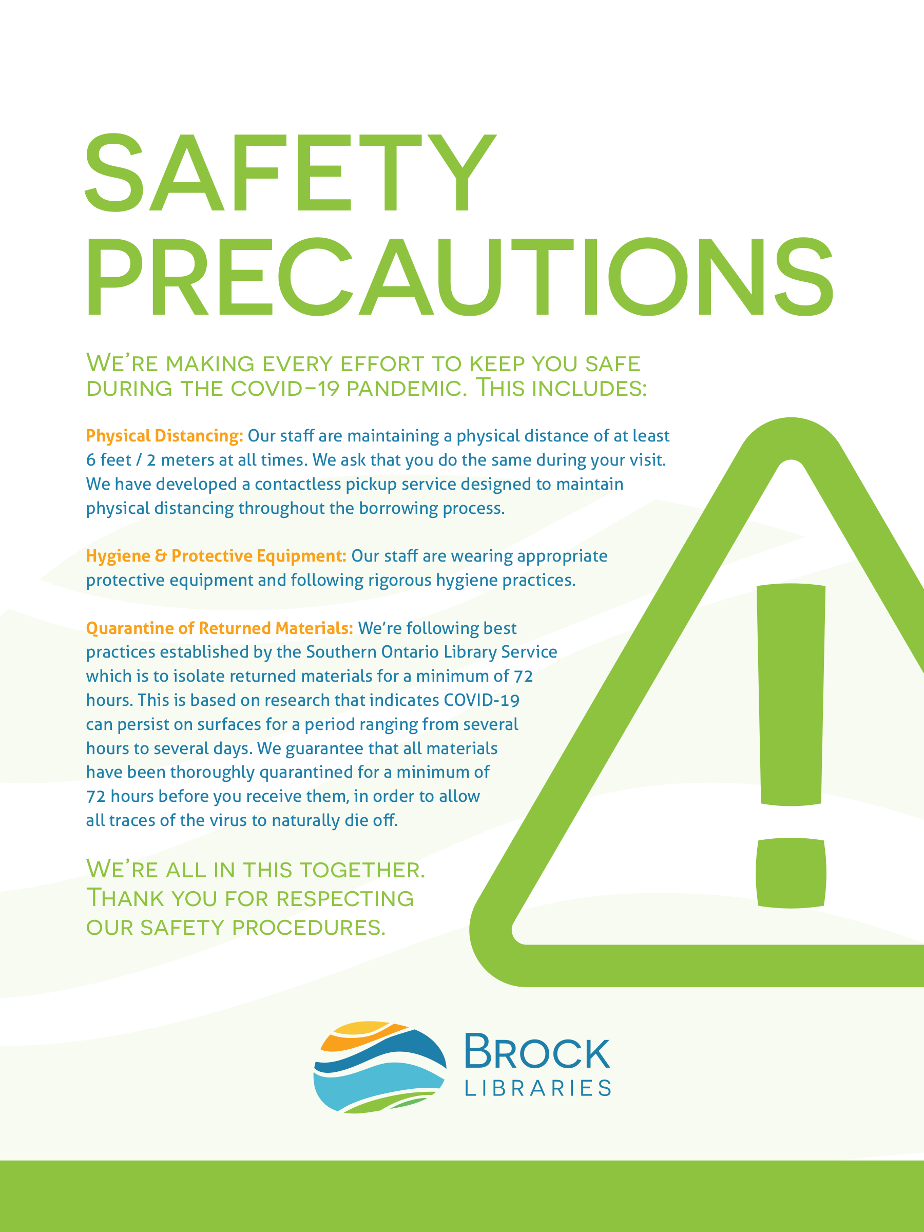 Precautions and Considerations