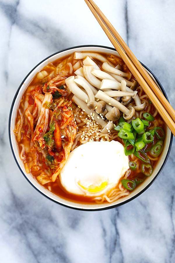 Ramen With Kimchi And Egg