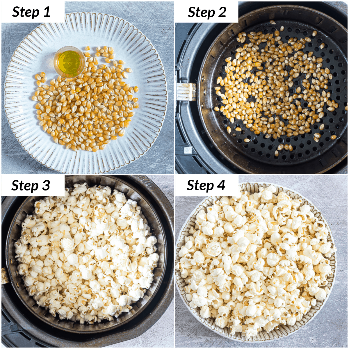 Preparing Popcorn for Air Frying